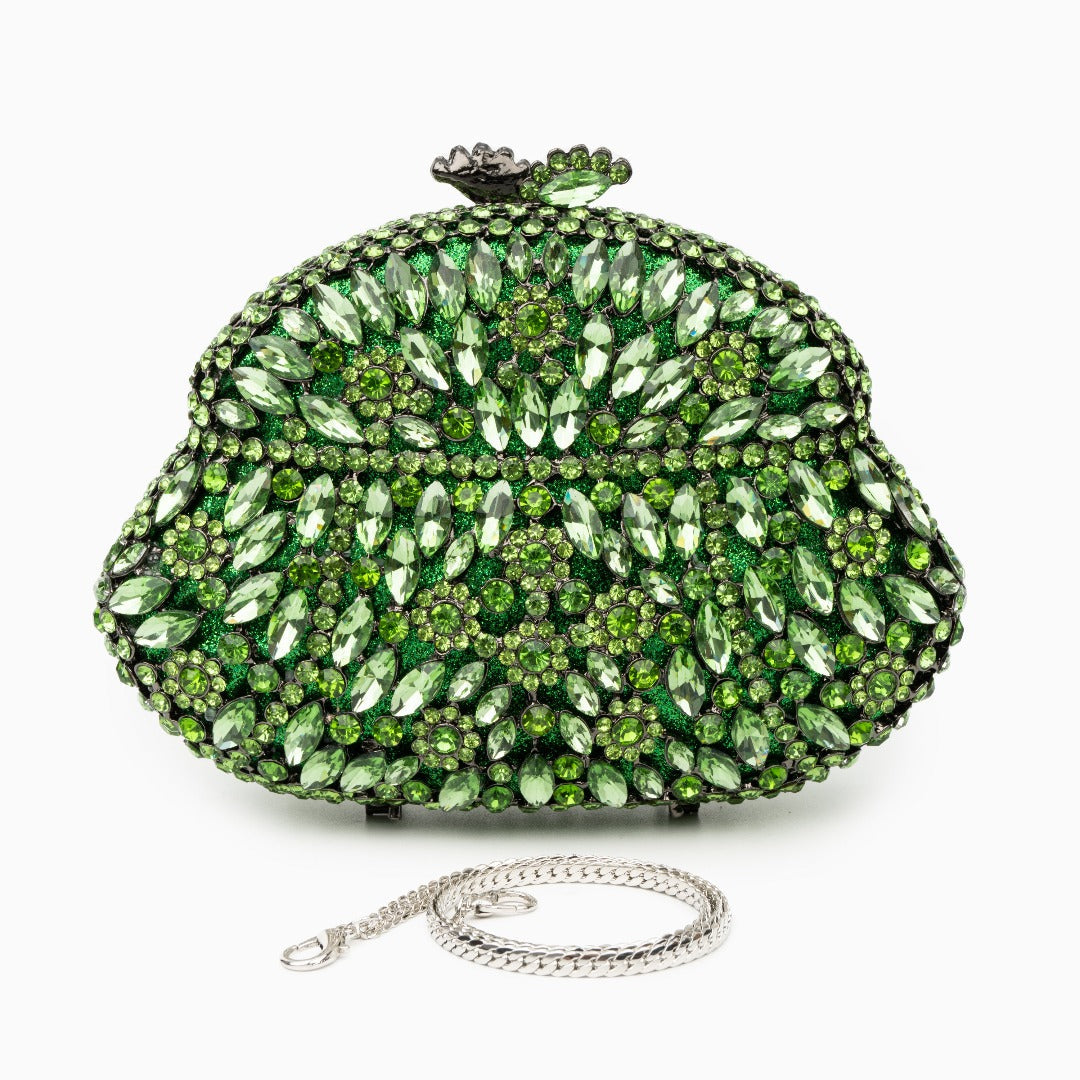 Ophelia Crystals Clutch Bag – Elegant Rhinestone Evening Bag