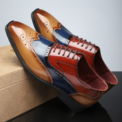 Men’s Dress Shoes – High-Shine Patent Leather, Classic Wingtip Brogue-5