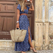 Women’s Maxi Dress – Lightweight Pleated Boho Style for Summer-4