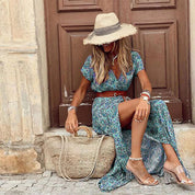 Variant image for Women’s Maxi Dress – Lightweight Pleated Boho Style for Summer-14
