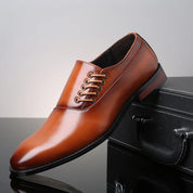 Men’s Oxford Shoes – Genuine Leather, Comfortable Fit-1