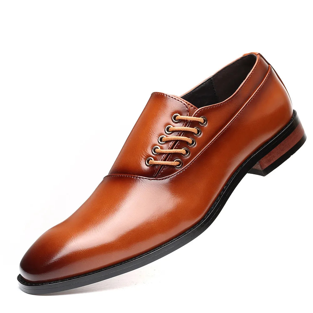 Men’s Oxford Shoes – Genuine Leather, Comfortable Fit-3