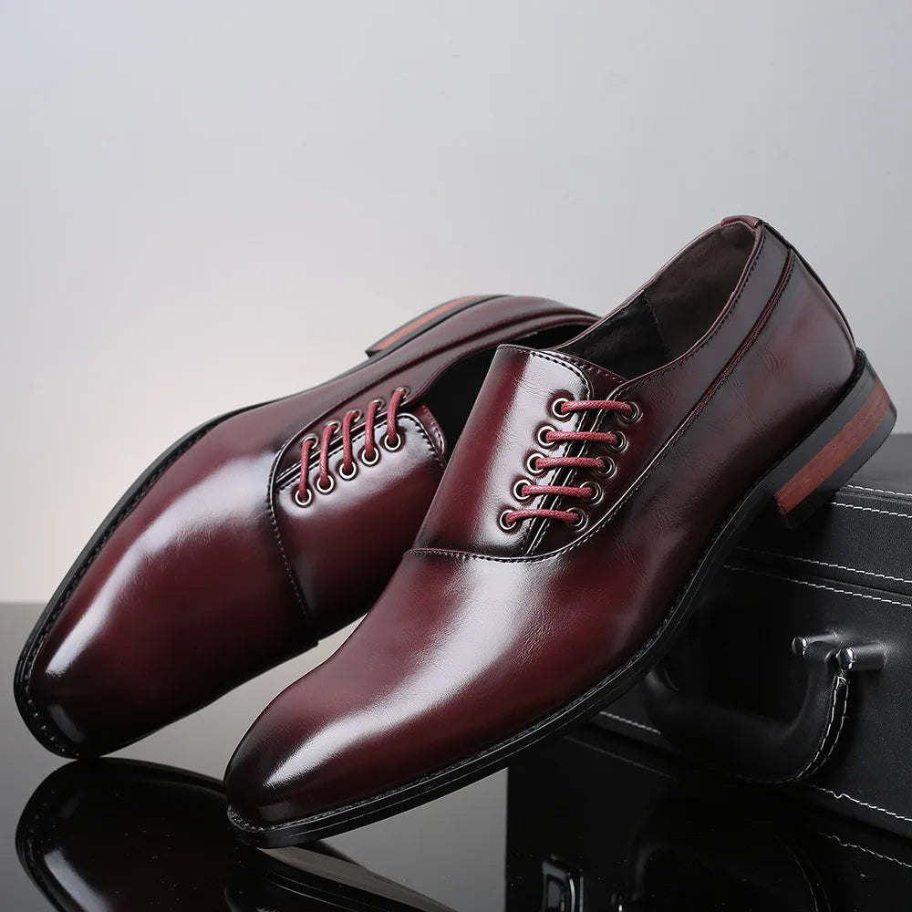 Men’s Oxford Shoes – Genuine Leather, Comfortable Fit-6