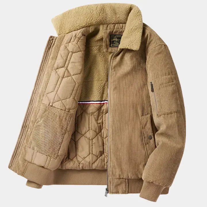 Men’s Corduroy Bomber Jacket – Classic, Durable & Modern