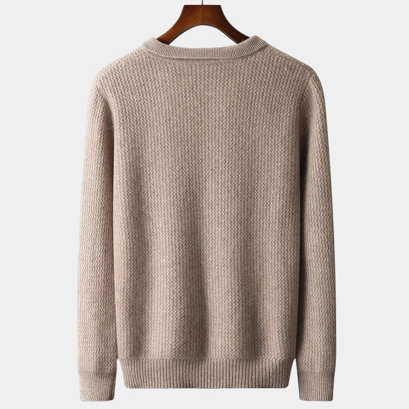 Merino Wool Flap Collar Sweater