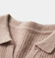 Merino Wool Flap Collar Sweater