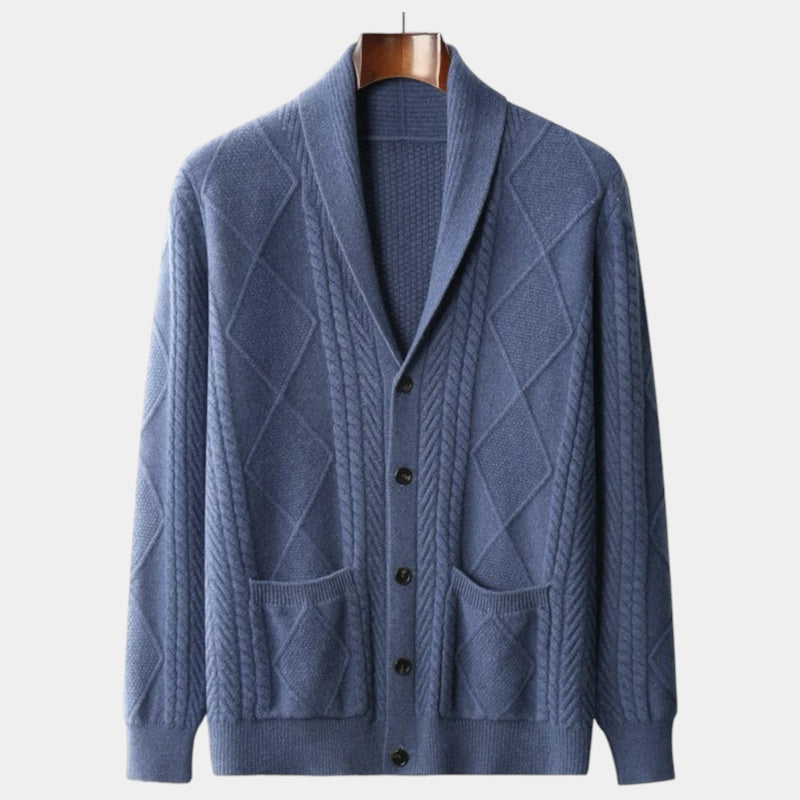 Turtleneck Merino Wool Cardigan