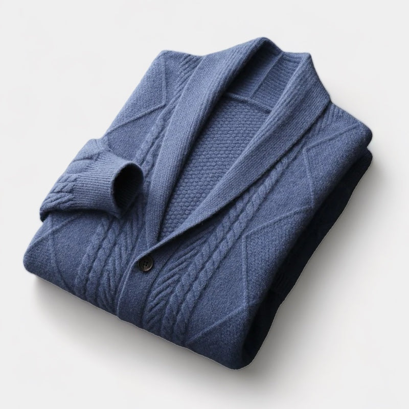 Turtleneck Merino Wool Cardigan