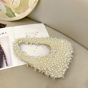 Pearl-Embellished Shoulder Bag - Elegant Mini Tote for Any Occasion