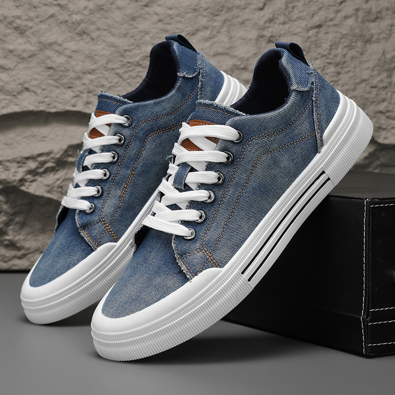 Men’s Denim Sneakers – Premium Comfort, Casual Style-1