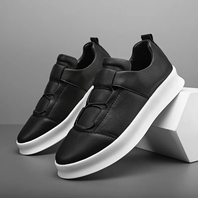 Men’s Sneakers – Premium Vegan Leather, Cushioned Sole-1