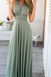 Multi-Wear Strappy Backless Maxi Dress