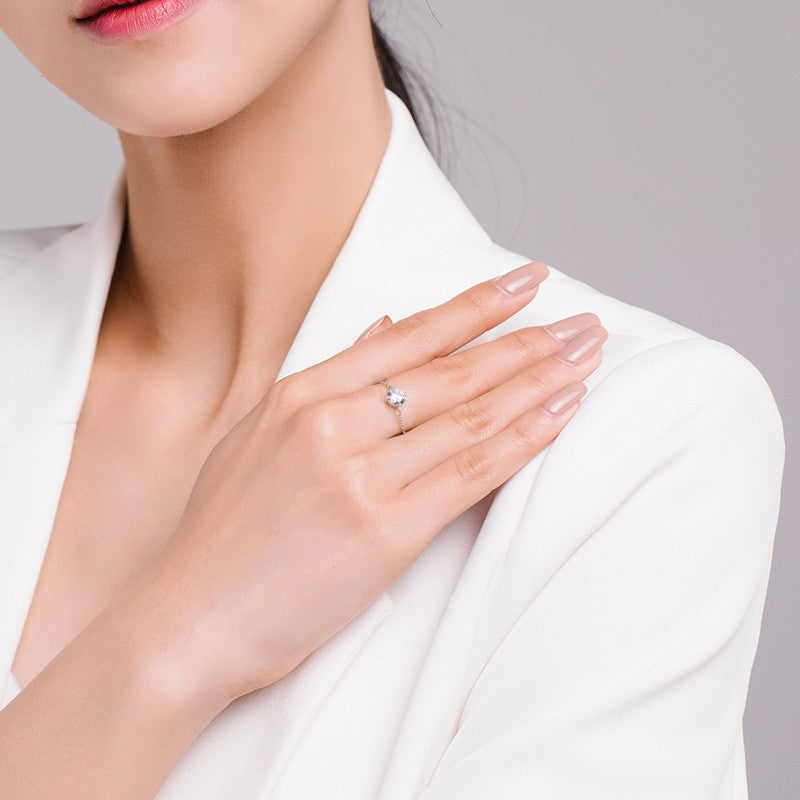 925 Sterling Silver Chain Ring – Gold Silver