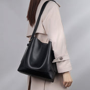 Genuine Leather Tote Bag – Spacious and Versatile Design N