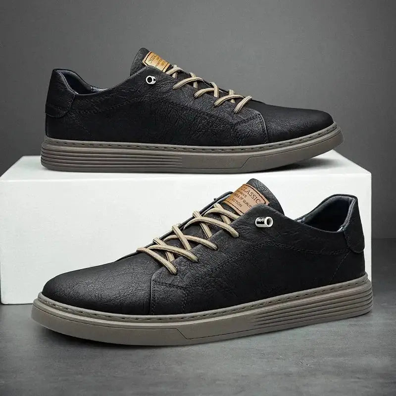 Men’s Casual Leather Oxford Shoes – High-Quality Leather, Ergonomic Sole, Lace-Up Closure