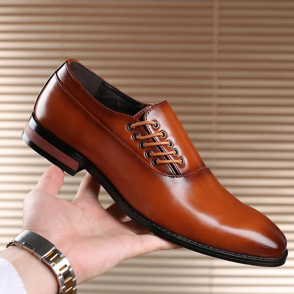 Men’s Oxford Shoes – Genuine Leather, Comfortable Fit-2