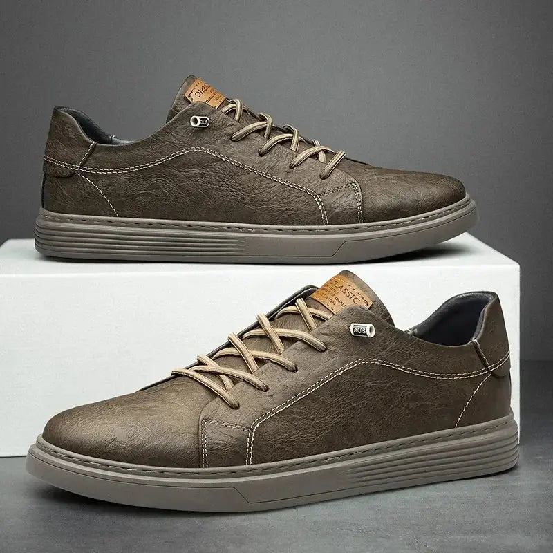 Men’s Casual Leather Oxford Shoes – High-Quality Leather, Ergonomic Sole, Lace-Up Closure