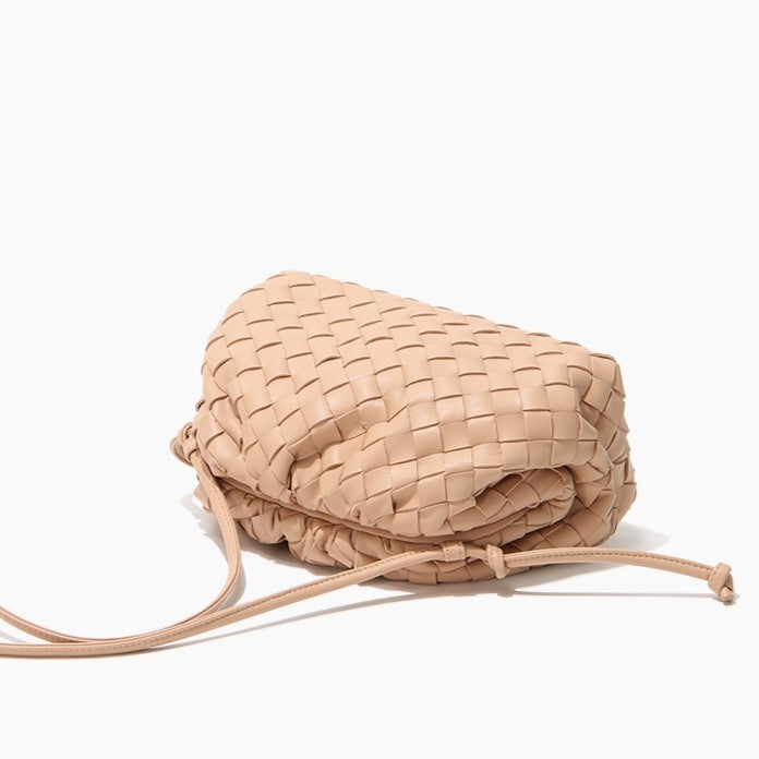 Women’s Woven Cloud Messenger Bag – Lightweight and Stylish Handbag for Casual and Travel Outings