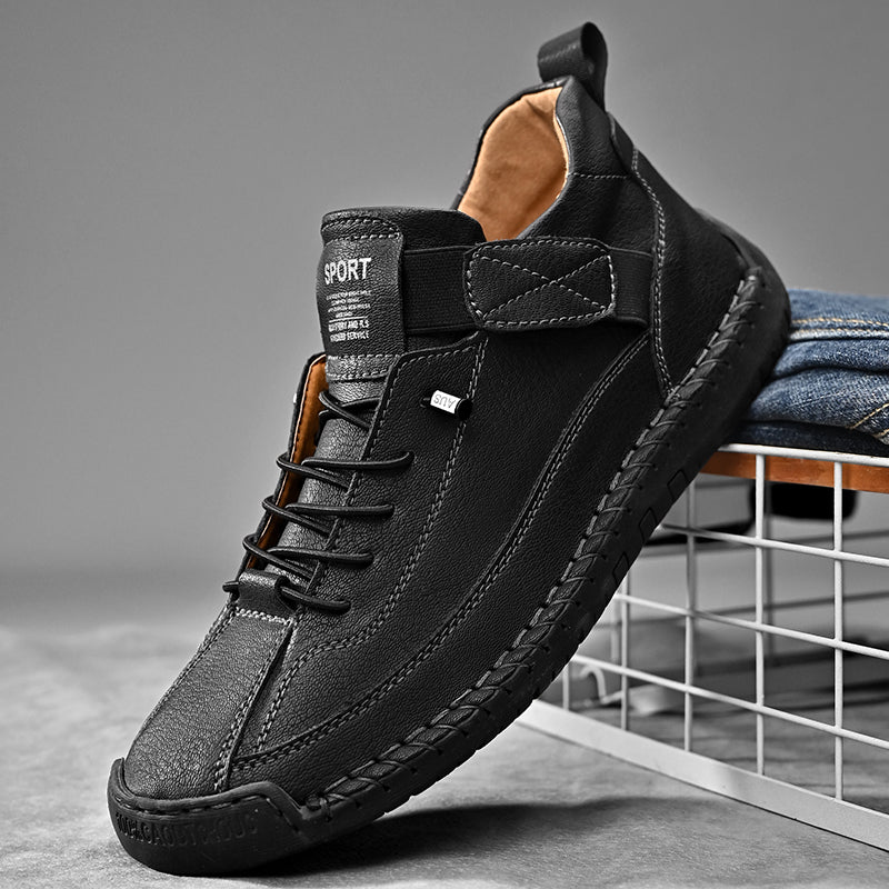 Men's Trainers – Premium Vegan Leather, Versatile Design-1