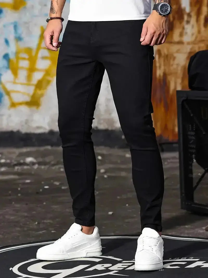 Men’s Slim Fit Stretch Jeans – Tapered Denim, Comfortable & Stylish
