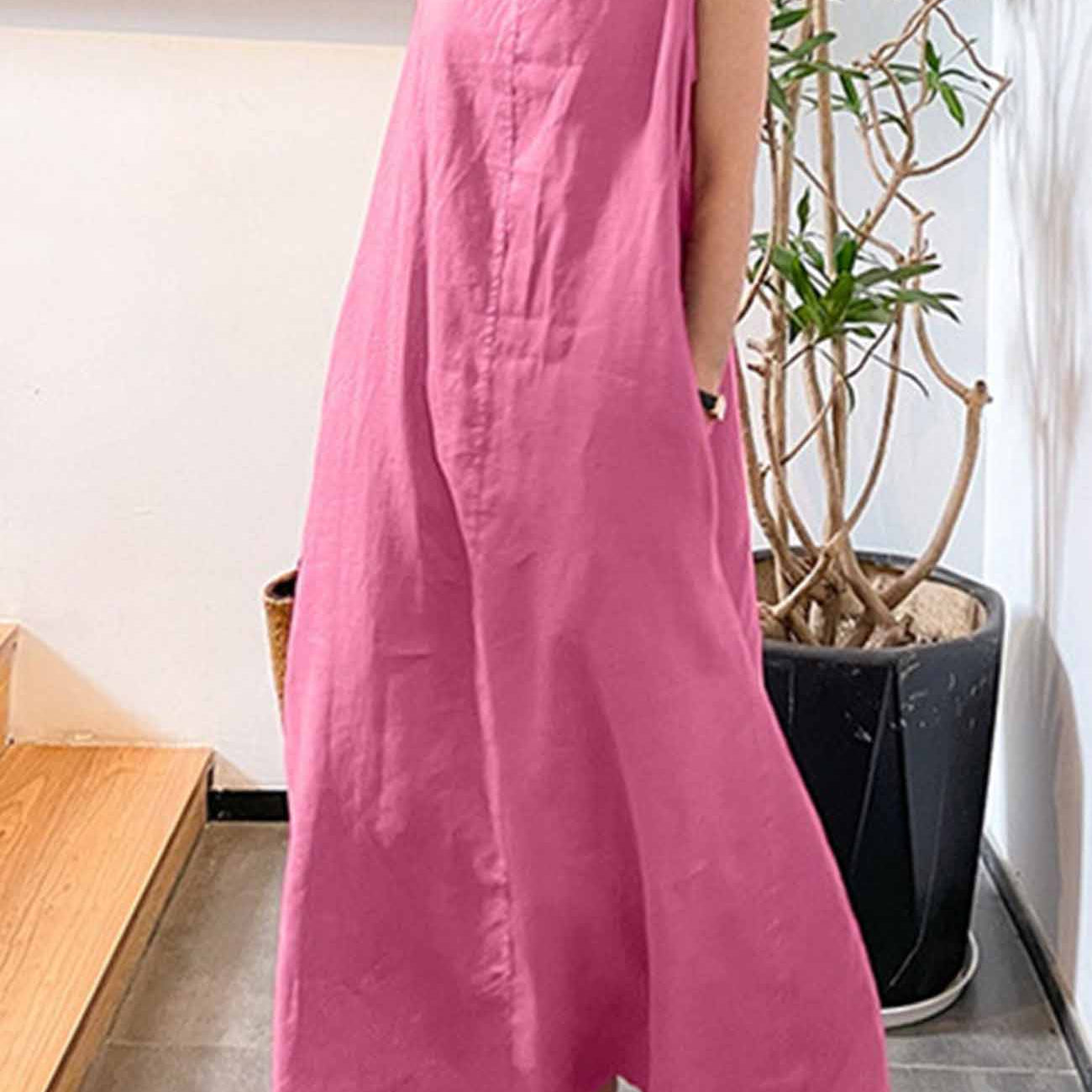 SolidColorRoundNeckSleevelessMidiDress-Pink.jpg