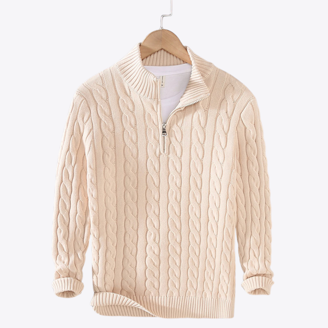 Cotton Zip Sweater