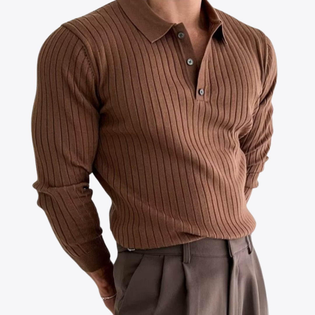 Thrustyle™ - Autumn Lapel Polo Sweater