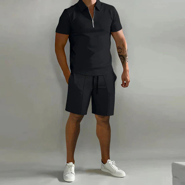 Men's Polo Shirts Set | Luxury Polo and Shorts