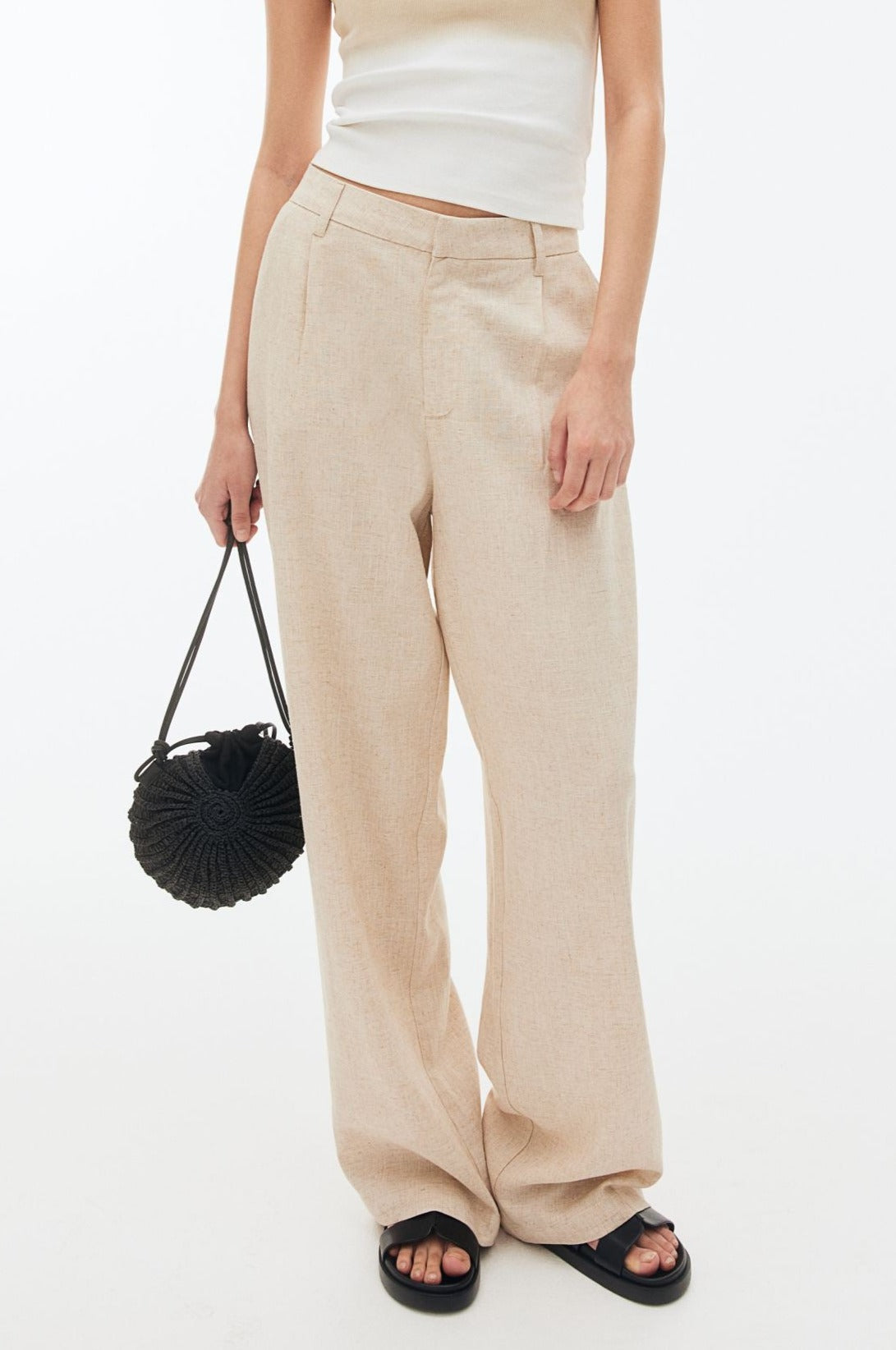 Linen Stripe Pants