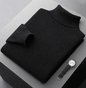 Men's 100% Merino Wool Turtleneck Sweater – Luxurious Warmth and Sophistication