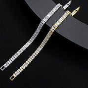 Cubic zirconia jewelry set - tennis necklace & bracelet for women