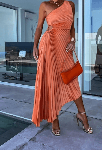 Regina | One Shoulder Dress-5