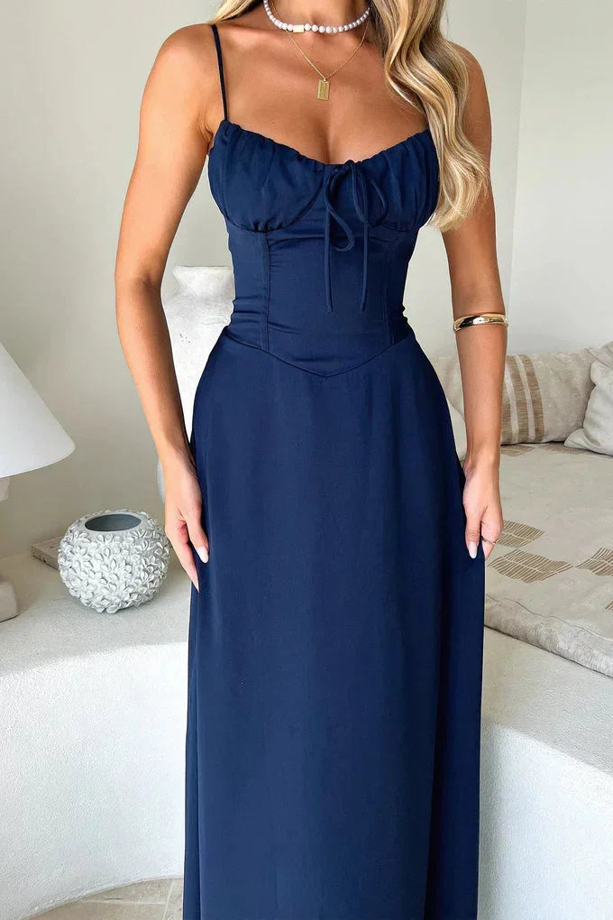 Women’s Flowy Maxi Dress With Adjustable Straps