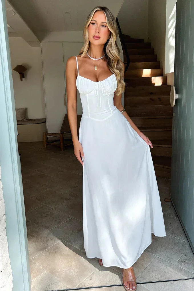 Women’s Flowy Maxi Dress With Adjustable Straps