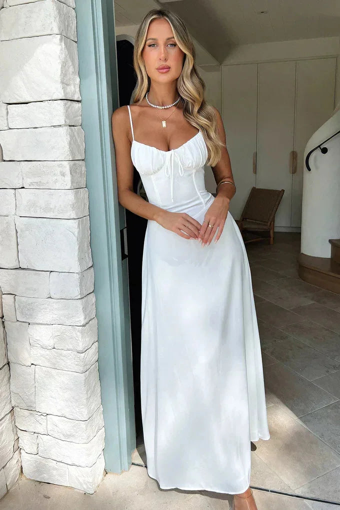 Women’s Flowy Maxi Dress With Adjustable Straps