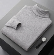 Men's 100% Merino Wool Turtleneck Sweater – Luxurious Warmth and Sophistication