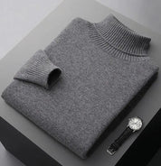 Men's 100% Merino Wool Turtleneck Sweater – Luxurious Warmth and Sophistication