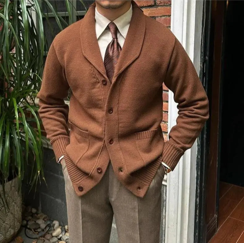 Men's British Knit Cardigan – Classic Comfort Redefined