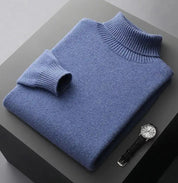 Men's 100% Merino Wool Turtleneck Sweater – Luxurious Warmth and Sophistication